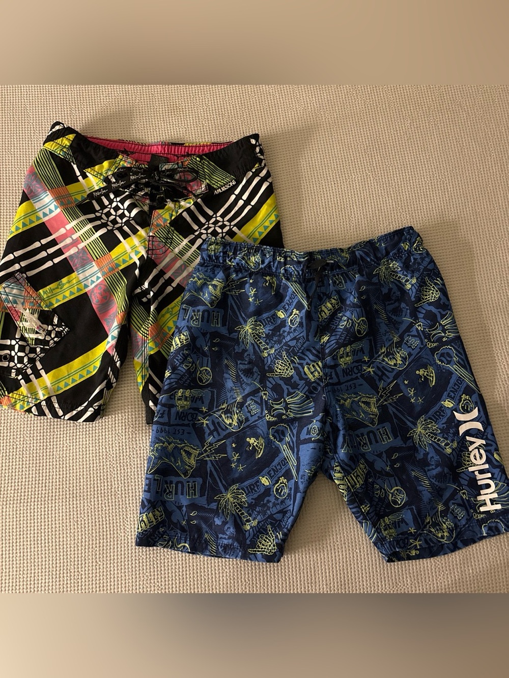 Boys swim short board shorts size 7/8